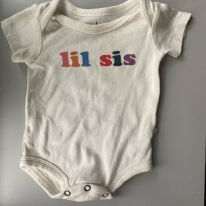 Little Sister (Lil Sis) Onesie by Finn + Emma, Size: 0-3 months